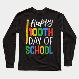 100th Day of School Teacher Kids Parents Long Sleeve T-Shirt